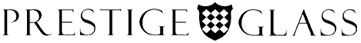 Prestige Glass logo with a shield emblem between the words Prestige and Glass.2