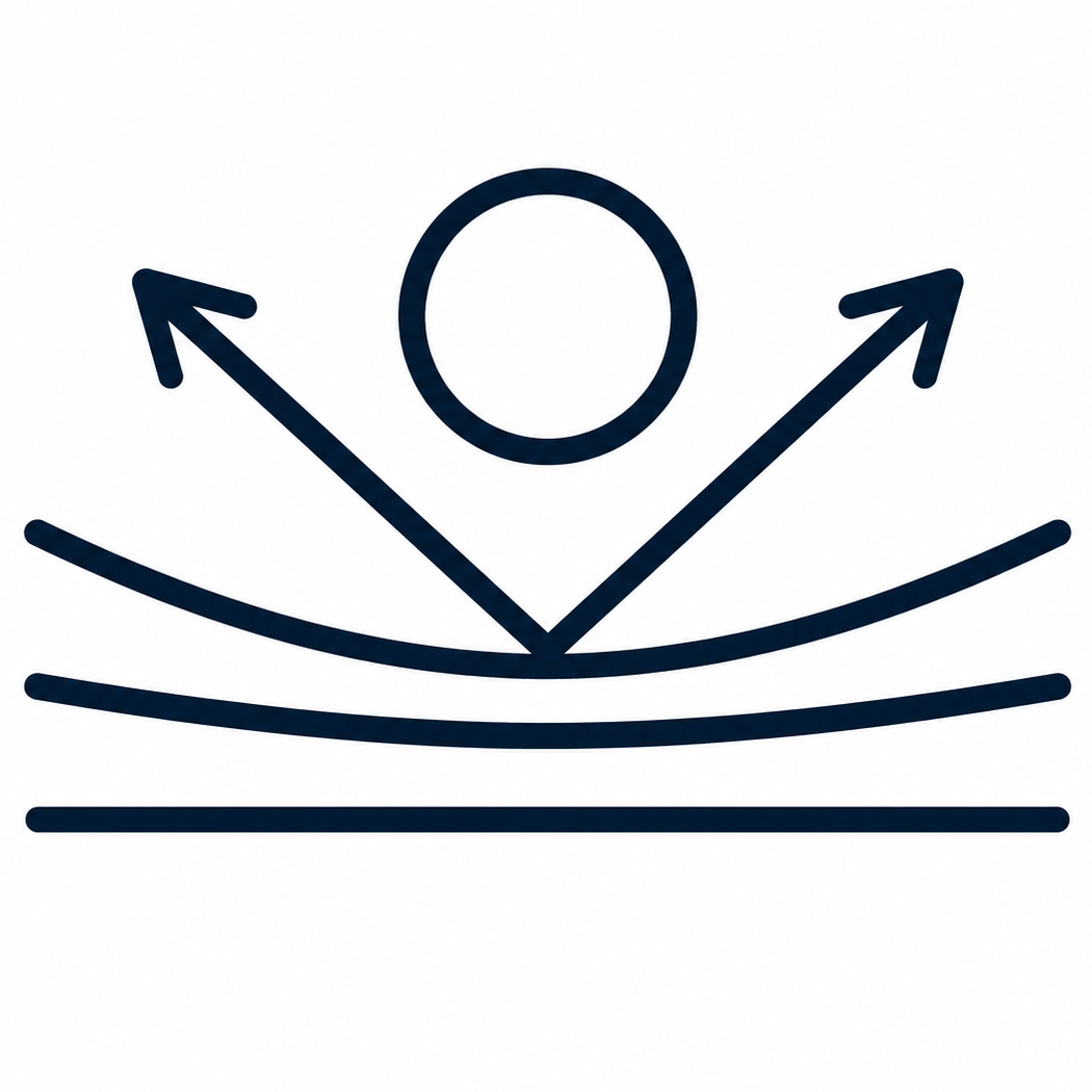 sprezystoscwebp – Ticol Wrocław – Ticol Wrocław Abstract logo: circle above a V-shaped junction with three curved lines below, evoking a splash or horizon motif or a stylized figure of rising energy.
